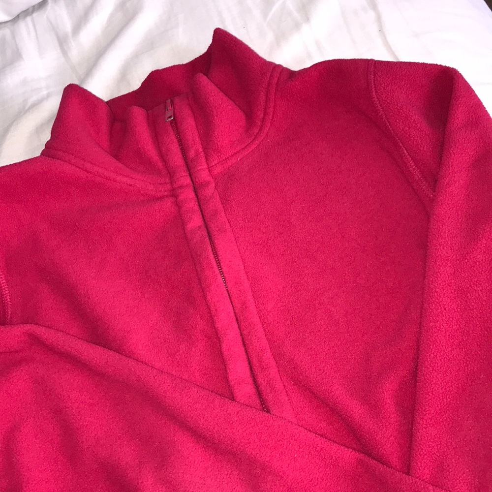 Pink fleece jacket